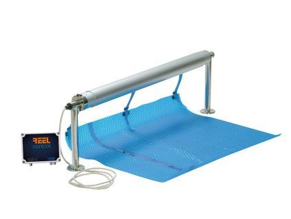 Winding device with el. with a drive and telescopic rod: 2,7-4,4 m