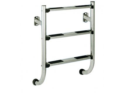 The bottom of the stainless steel ladder - 3 degrees (anchoring by flange), AISI 316