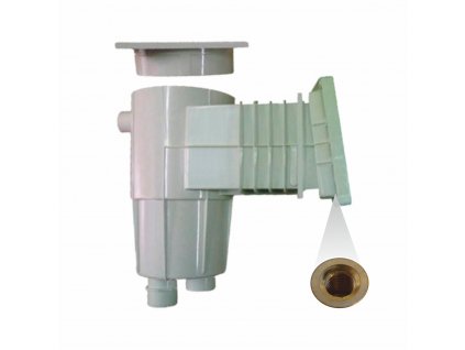 Skimmer 17.5 l with a bevel of 6 °, standard throat, brass cutting