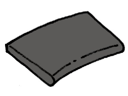 radiusovy dil tmave seda