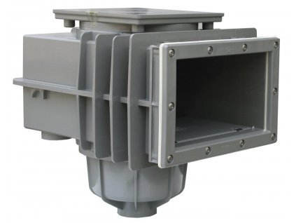 Skimmer V20 ABS in foil, 200 x 150 mm, with brass cuts - gray (RAL7037)