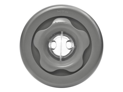 Duo -Einlassdüse 2x8mm ABS - Grau (RAL 7037)