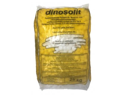 Sůl tabletová DINOSOLIT 25 kg, určeno pro elektrolýzu