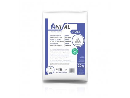 Filtrační sklo - 2,5 - 4,5 mm; 20kg pytel