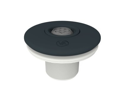 Netal set VA, with brass cuts, for foil pools, connection of gluing 50 mm, dark gray (RAL7016)