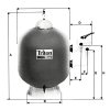 Pojemnik z filtrem Triton - TR 40 480 mm, 9 m3/h, 6 -dróg. zawór boczny
