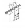 Ladder stainless steel mixture with case 2 degree, AISI 304