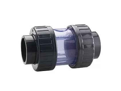 Zpětný ventil d50 PVC PN16 EPDM Transparentní