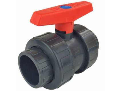 2-cestný kulový kohout d63 PVC AS