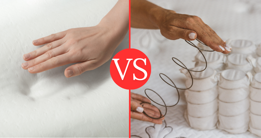 Paměťová pěna vs. pružinová matrace: Která je pro vás nejlepší?