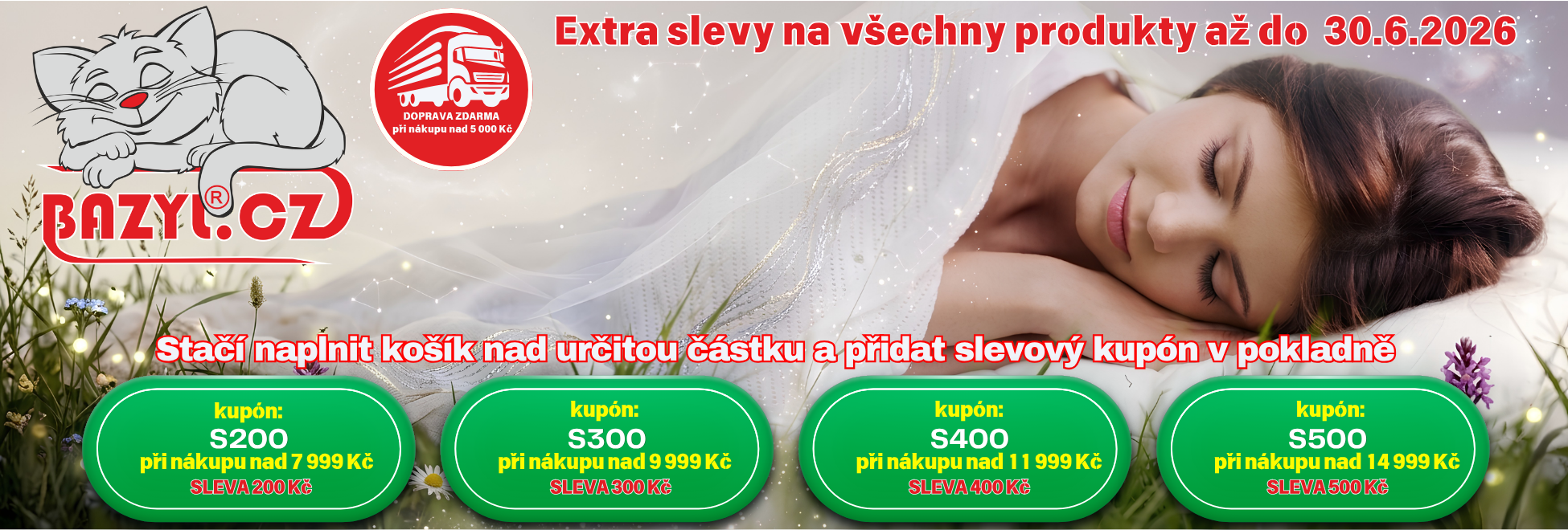 Extra slevy na všechny produkty až do 30.6.2026