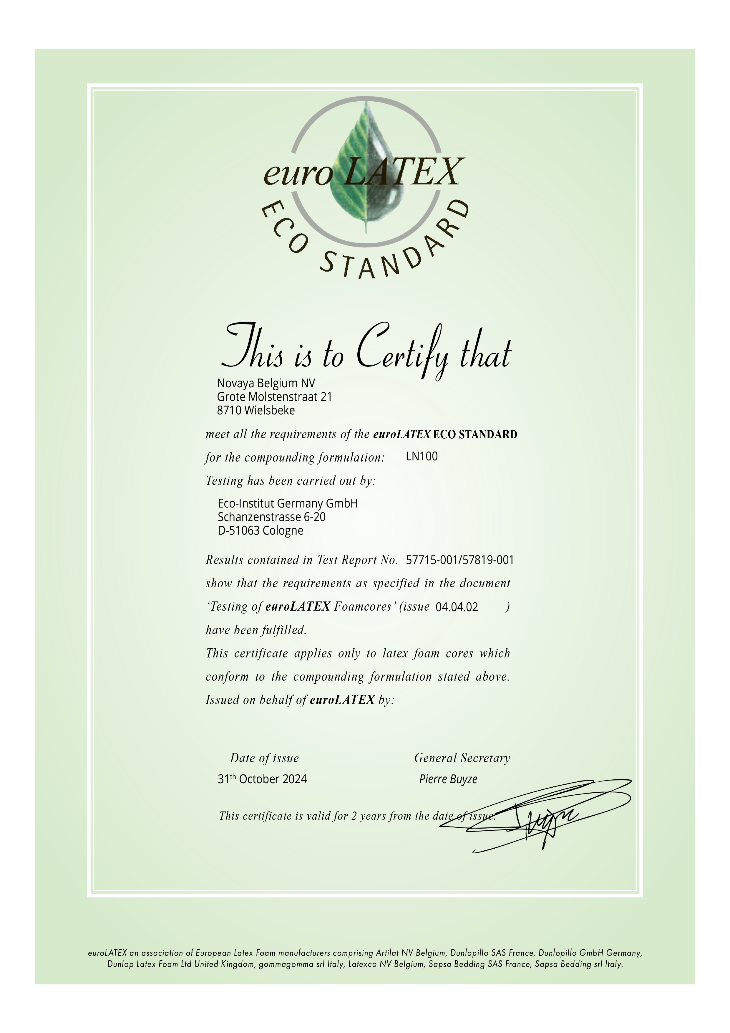 Novaya_Certification_EuroLatex_LN100-bazyl