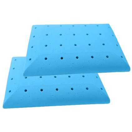 2ks Polštář z paměťové pěny BLUE ICE 12cm 40 x 60 cm