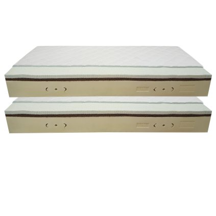 Matrace APOLLO 100% přírodní LATEX KOKOS 7 zón 27cm 90x200cm AKCE 1+1