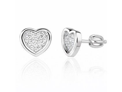 Náušnice Srdíčka-ag925/1000