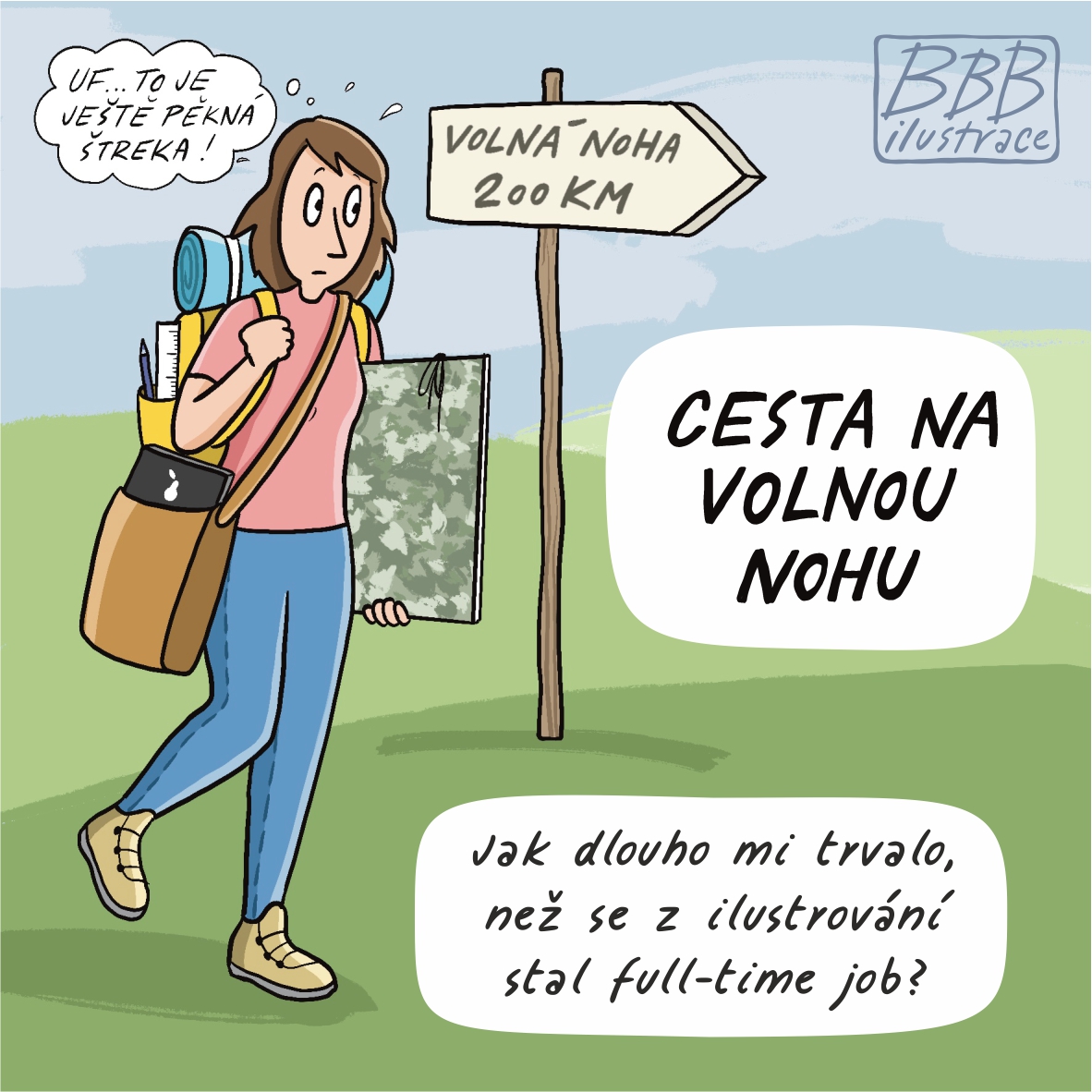 Cesta na volnou nohu