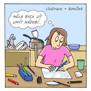 Dokud bylo kreslení můj koníček a přivýdělek k zaměstnání, nedokázala jsem si představit nic lepšího, než být...