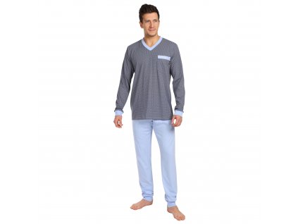 Pánské dlouhé pyžamo PLEAS 180811 (Velikost 4XL)