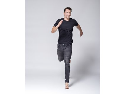 Pánské bavlněné triko Pleas 162852 (Velikost 3XL, Barva Tmavě modrá)