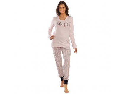 Dlouhé pyžamo Pleas 176296 (Velikost 2XL, Barva Tmavě modrá)