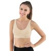 Sportovní podprsenka bez kostic Gina 07014 (Velikost L/XL, Barva Bílá)