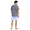 Pánské krátké pyžamo PLEAS 180810 (Velikost 3XL, Barva Světle modrá)