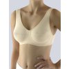 Bavlněná podprsenka Gina 97001 (Velikost L, Barva Bílá)