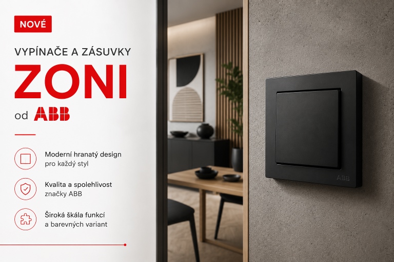 Nové vypínače a zásuvky Zoni ABB