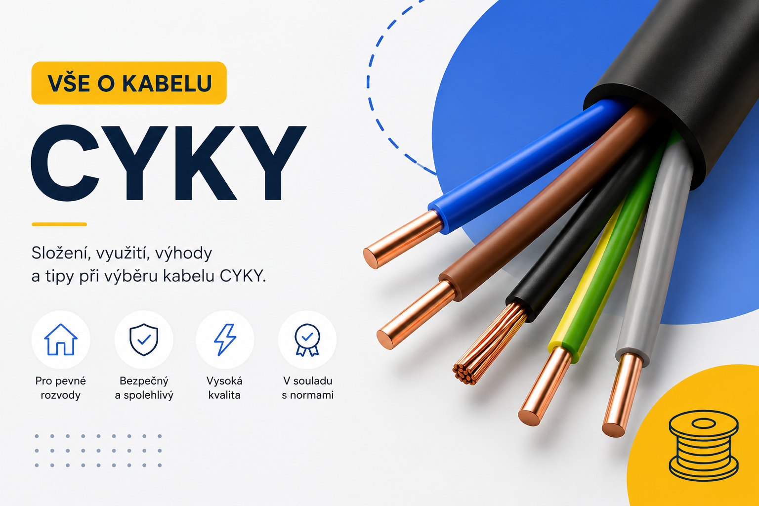Kabel CYKY – jak vybrat správný typ a průřez