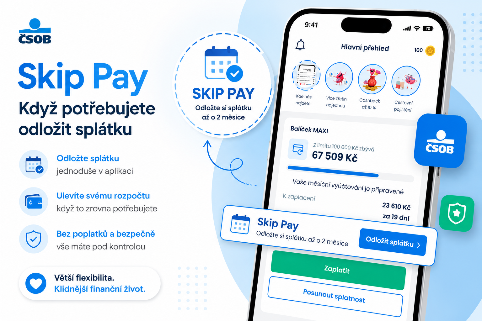 Nakupujte u nás hned a zaplaťte později – nově přijímáme Skip Pay
