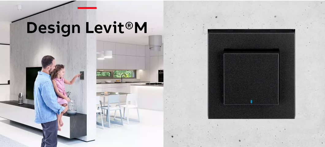 Vypínače a zásuvky Levit M ABB