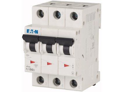 Jistič   40A,  PL7-40/3/B  (10kA) Eaton 263393