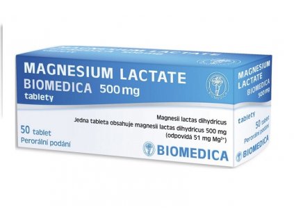 57111 magnesium lactate biomedica 500mg neobalene tablety 50