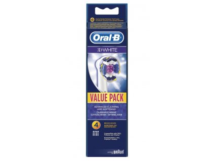 58953 oral b kartackove hlavice eb 18 3d white 4ks