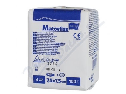 59319 matopat matovlies kompresy z netkane textilie nesterilni 7 5cmx7 5cm