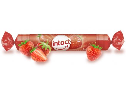 60714 intact rolicka hroznovy cukr s vit c jahoda 40g