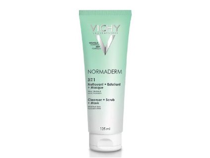 62220 vichy normaderm pripravek pro cisteni pleti s nedokonalostmi 3v1 125 ml