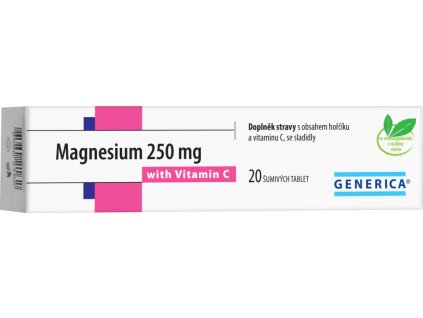 62781 magnesium 250mg tbl eff 20 s vitam c generica
