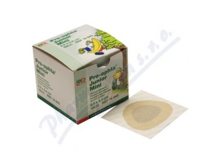 65199 okluzor naplastovy junior mini pro ophta 100 ks v baleni