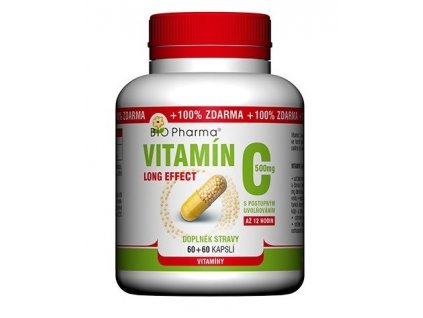 66441 vitamin c 500mg long effect cps 60 60 bio pharma