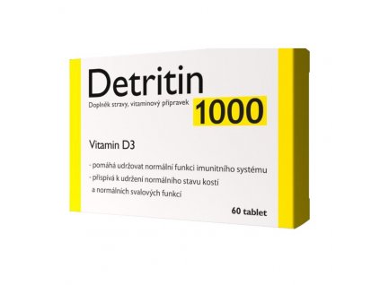 67734 detritin 1000 iu vitamin d3 60 tablet