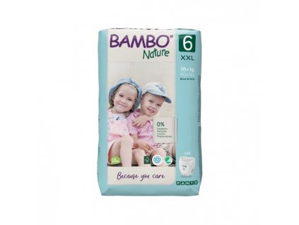 67869 bambo nature pants vel 6 detske navlekaci absorpcni kalhotky 18 kg 18 ks