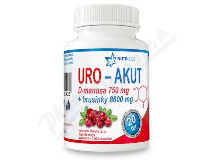 68238 uro akut manosa 750mg brusinky 8600mg tbl 20
