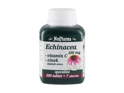 69477 medpharma echinacea 100mg vitamin c zinek tbl 107