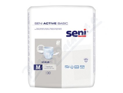 71079 seni active basic medium kalhotky absorpcni natahovaci boky 80 110 cm 30