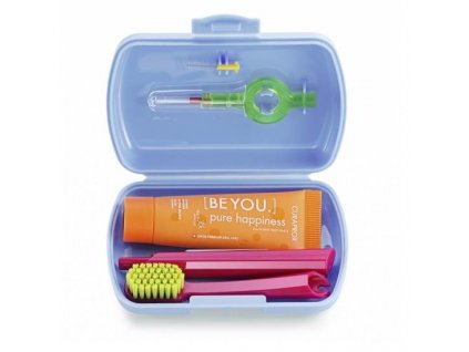71106 curaprox travel set cestovni sada modra