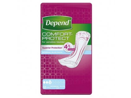 71115 depend pads normal plus inkontinencni vlozky zeny 12 ks