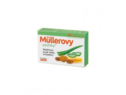 71421 mullerovy pastilky s propolisem a aloe vera 24ks