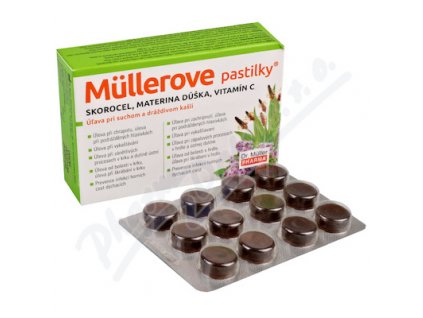 73446 mullerovy pastilky s jitrocelem a materid 24ks zp