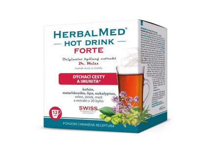 73530 herbalmed hotdrink forte dr weiss s kofeinem 12 sacku